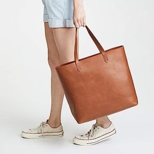 Madewell Zip-Top Transport Tote English Saddle